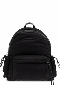 Emporio Armani CZARNY Plecak z logo