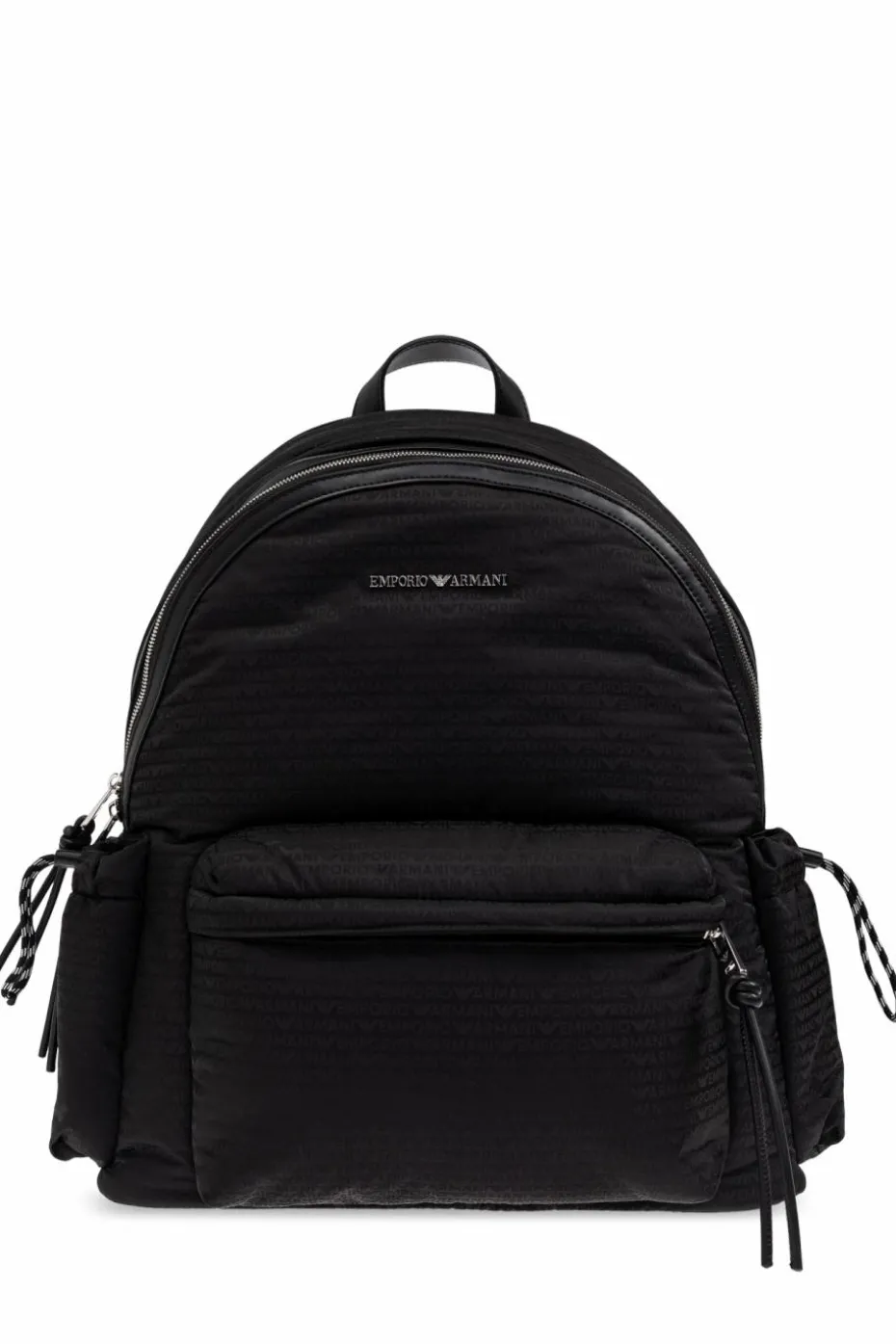 Emporio Armani CZARNY Plecak z logo
