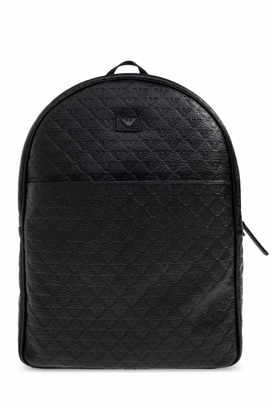 Emporio Armani CZARNY Plecak z monogramem