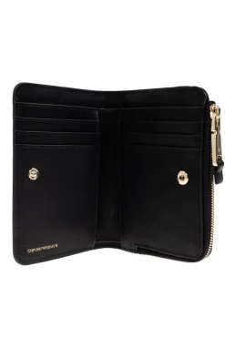 Emporio Armani CZARNY Portfel z logo