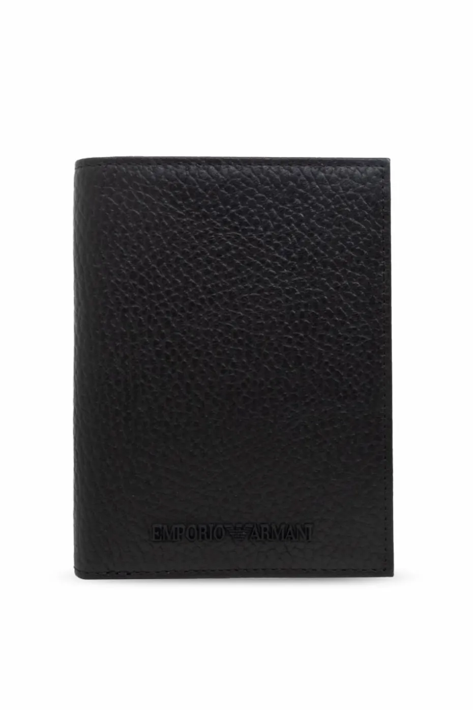 Emporio Armani CZARNY Składane etui na karty