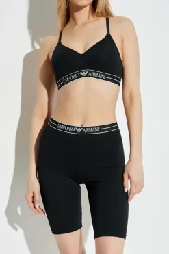 Emporio Armani CZARNY Szorty bieliźniane z kolekcji `Sustainability`