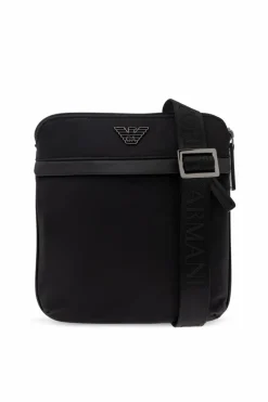 Emporio Armani CZARNY Torba na ramię z logo