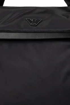 Emporio Armani CZARNY Torba do ręki z logo