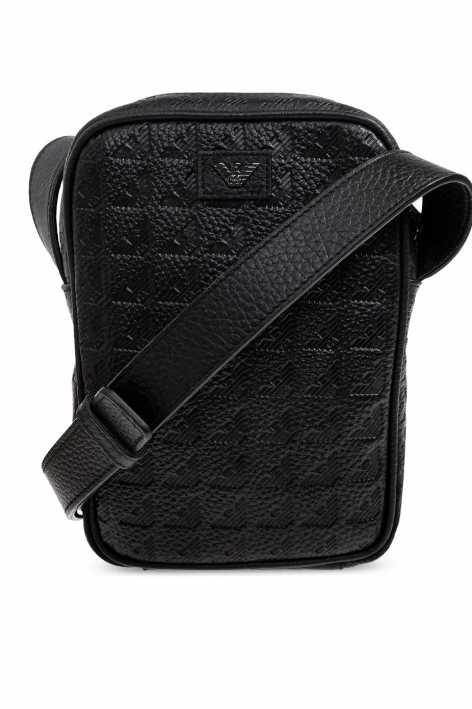 Emporio Armani CZARNY Torba na ramię z monogramem