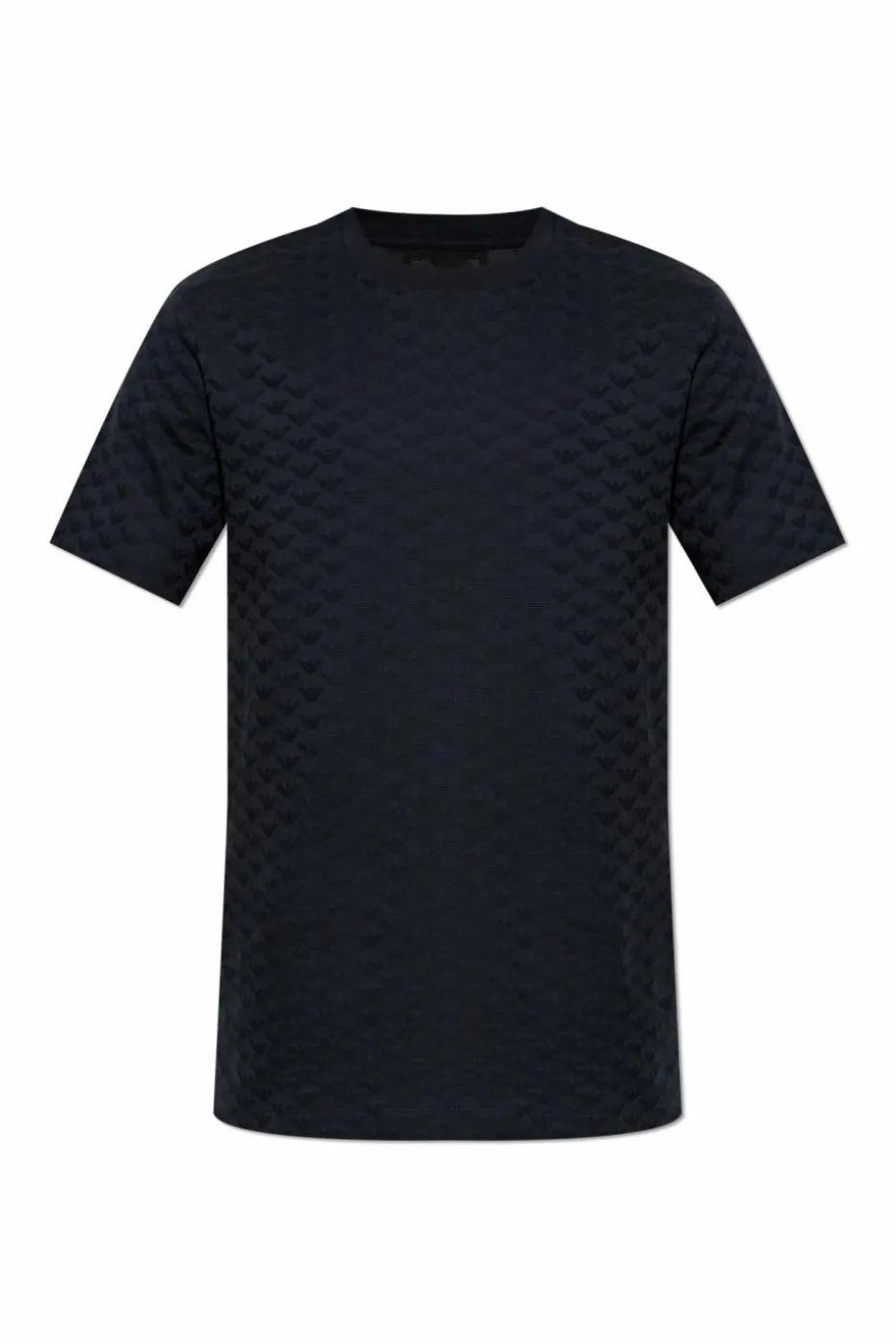 Emporio Armani CZARNY T-shirt z logo