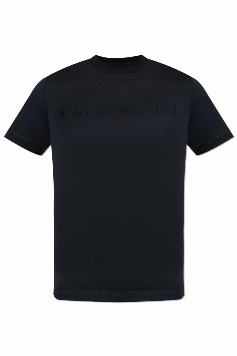 Emporio Armani CZARNY T-shirt z logo