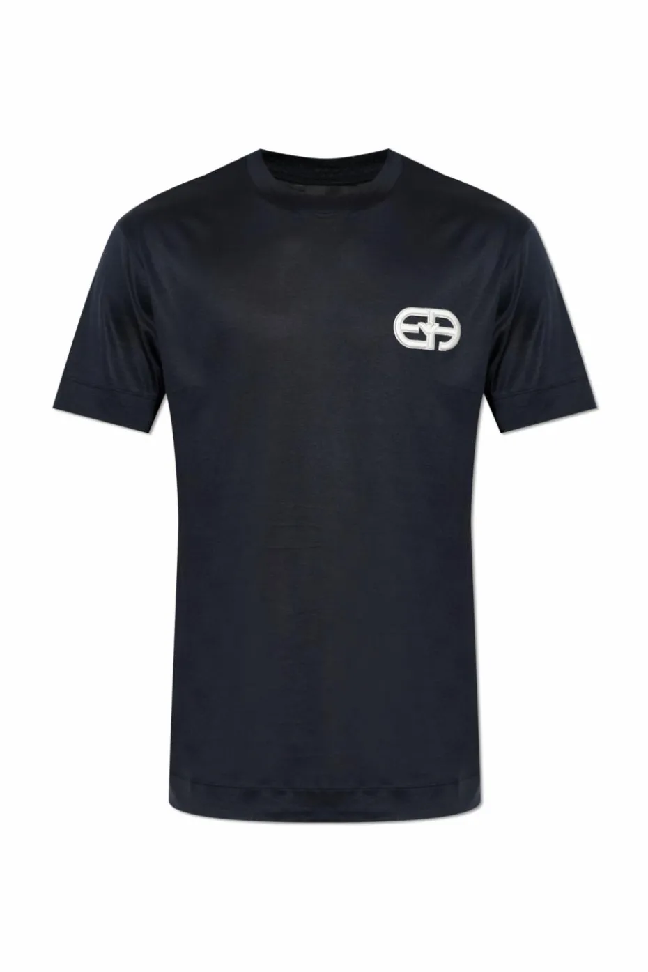 Emporio Armani CZARNY T-shirt z logo