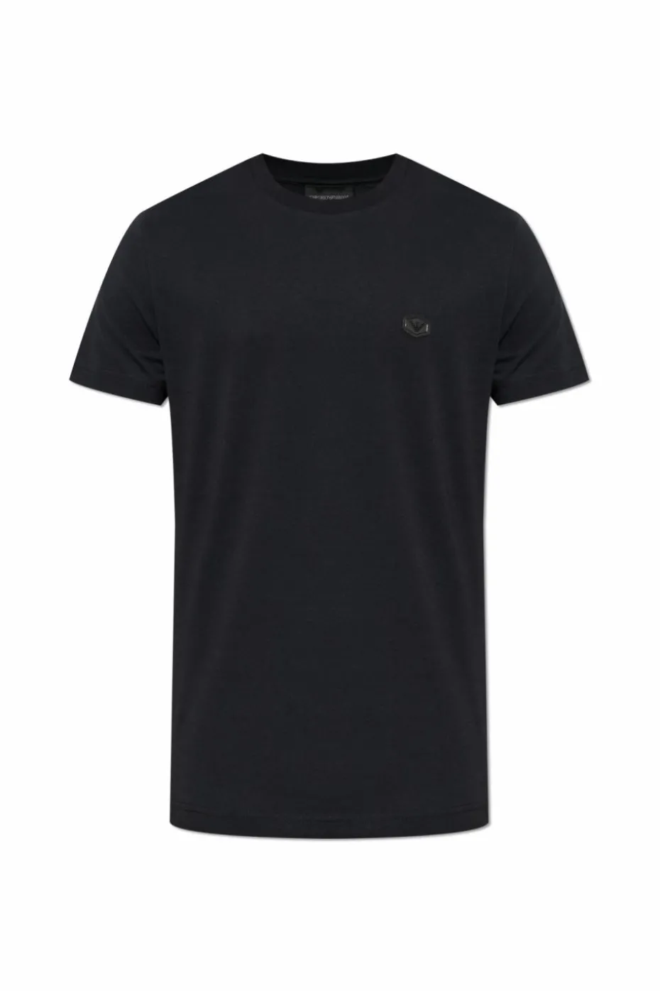 Emporio Armani CZARNY T-shirt z logo