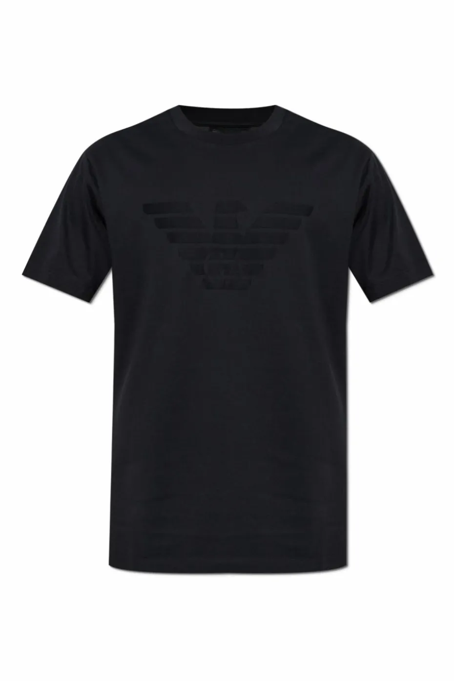 Emporio Armani CZARNY T-shirt z logo