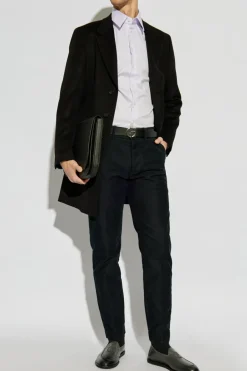 Emporio Armani FIOLETOWY Klasyczna koszula