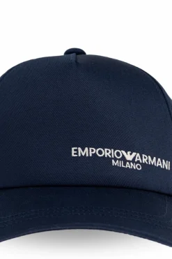 Emporio Armani GRANATOWY Czapka z daszkiem