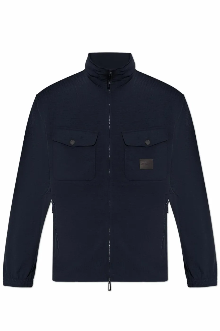 Emporio Armani GRANATOWY Kurtka z naszywką z logo