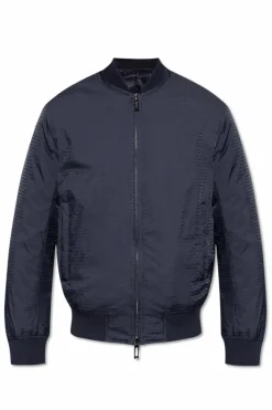 Emporio Armani GRANATOWY Kurtka typu `bomberka`