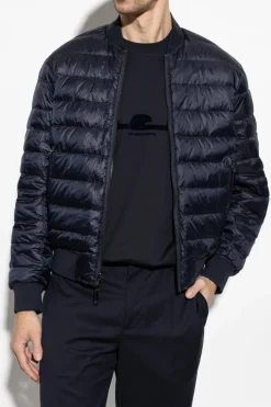 Emporio Armani GRANATOWY Kurtka typu `bomberka`