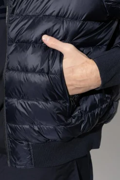 Emporio Armani GRANATOWY Kurtka typu `bomberka`