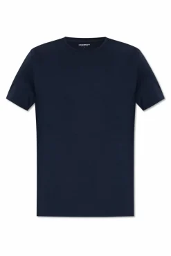 Emporio Armani GRANATOWY T-shirt bieliźniany