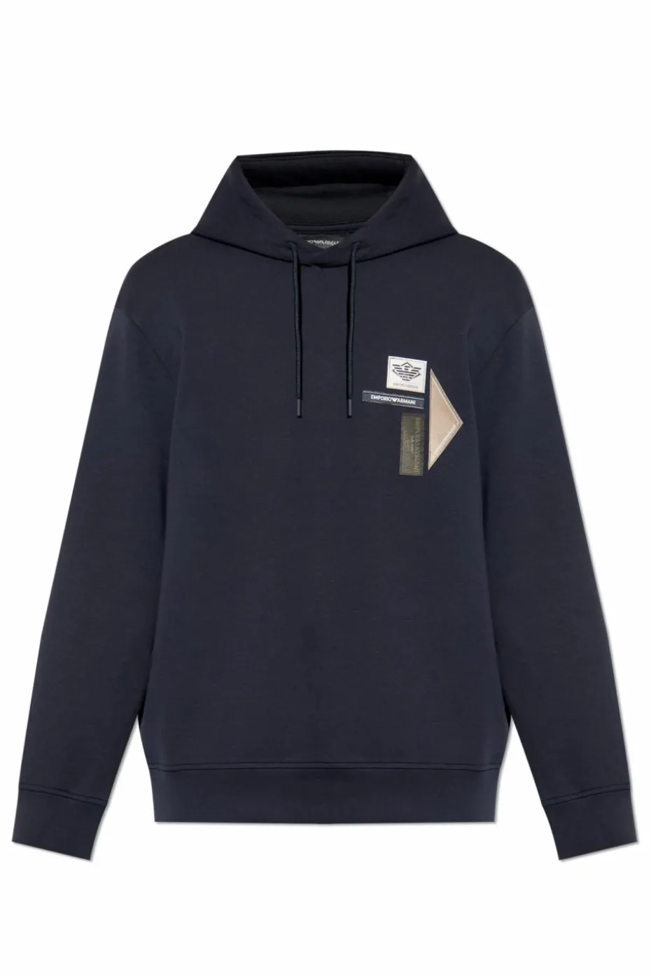Emporio Armani GRANATOWY Bluza z kolekcji `Sustainability`