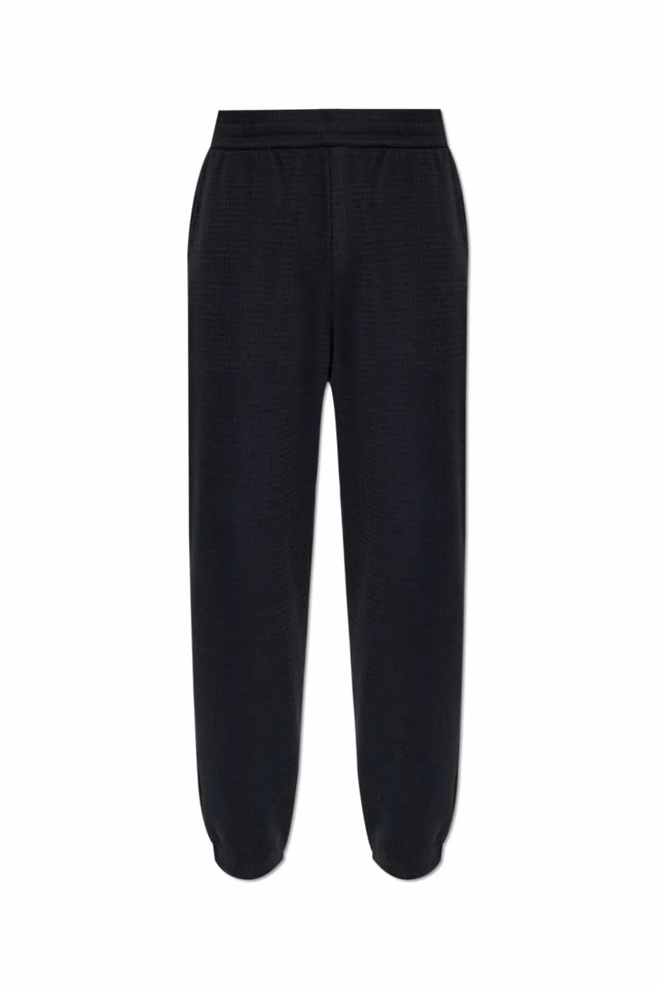 Emporio Armani GRANATOWY Spodnie dresowe