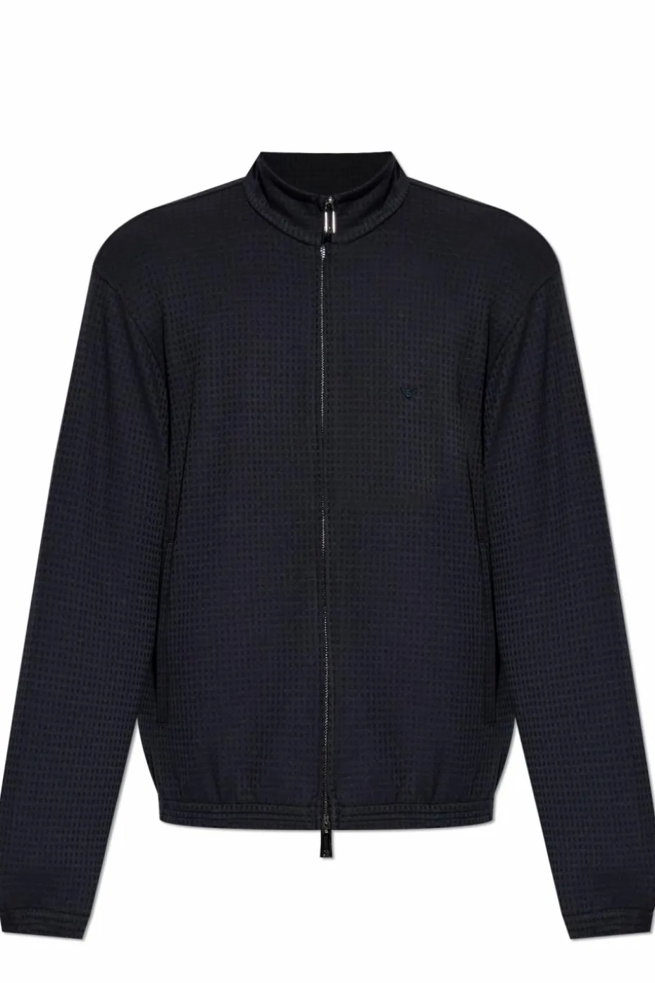 Emporio Armani GRANATOWY Bluza ze stójką