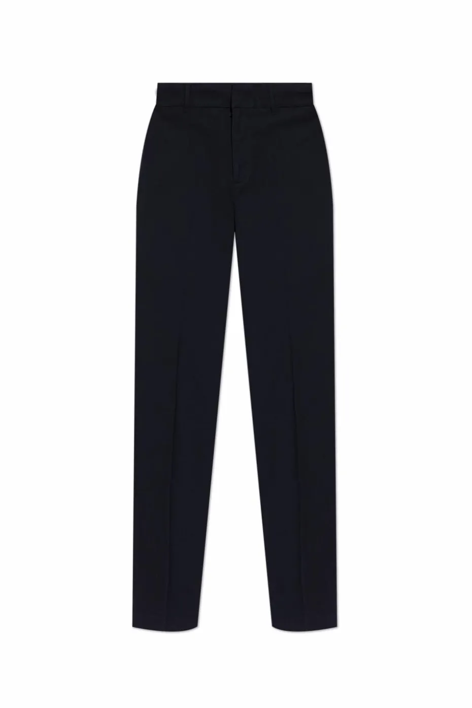 Emporio Armani GRANATOWY Spodnie w kant