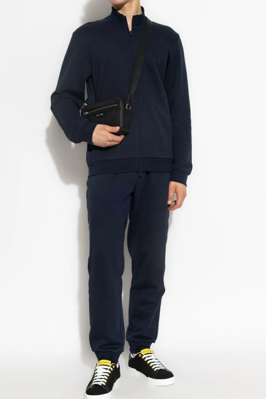 Emporio Armani GRANATOWY Komplet dresowy: bluza i spodnie