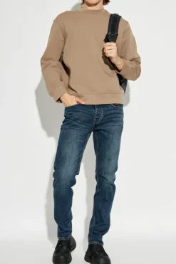 Emporio Armani GRANATOWY Jeansy `J75` typu `slim fit`
