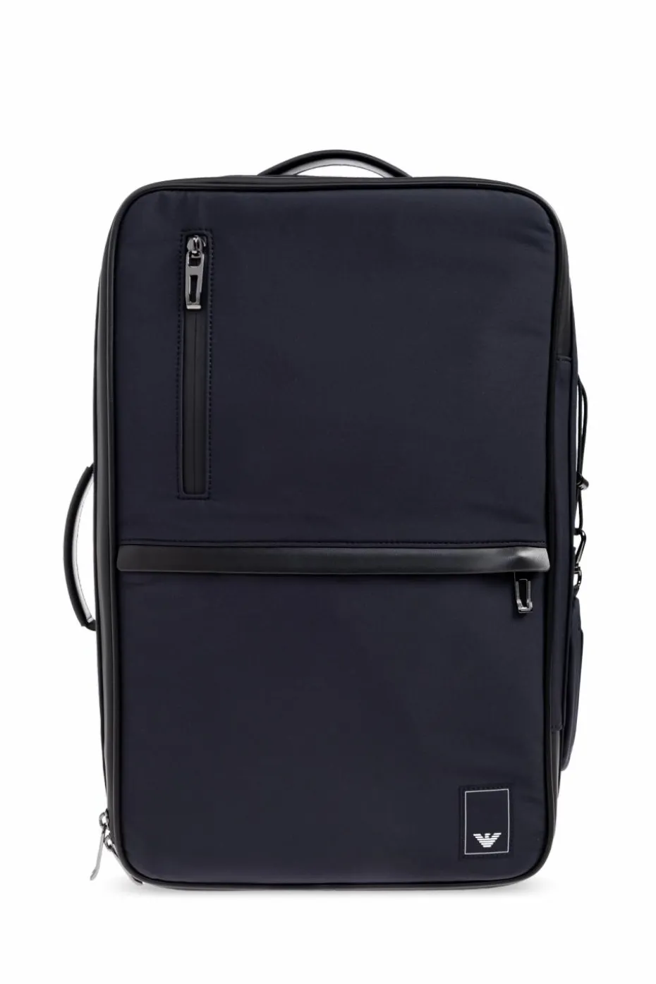 Emporio Armani GRANATOWY Plecak z logo
