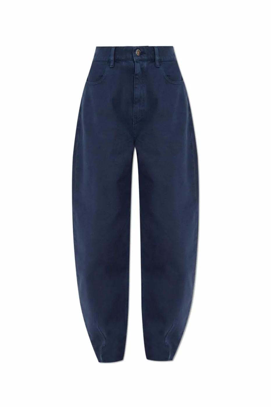 Emporio Armani GRANATOWY Jeansy z wysokim stanem