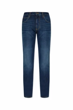 Emporio Armani GRANATOWY Jeansy typu `Regular Fit`