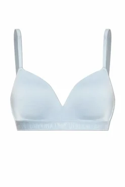 Emporio Armani jasnoniebieski Biustonosz z kolekcji `Sustainability`