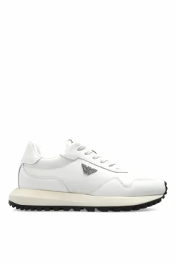 Emporio Armani kremowy Buty sportowe z logo