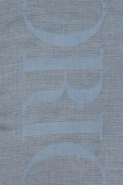 Emporio Armani NIEBIESKI Szal z logo