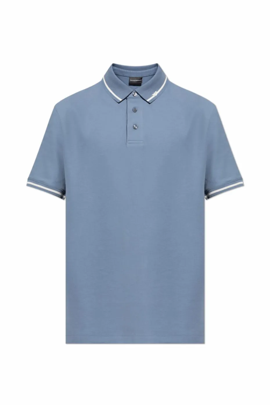 Emporio Armani NIEBIESKI Bawełniane polo