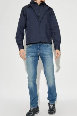 Emporio Armani NIEBIESKI Jeansy z efektem `vintage`
