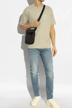 Emporio Armani NIEBIESKI Jeansy z efektem `vintage`
