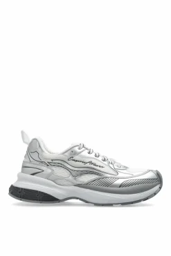 Emporio Armani SREBRNY Buty sportowe z logo