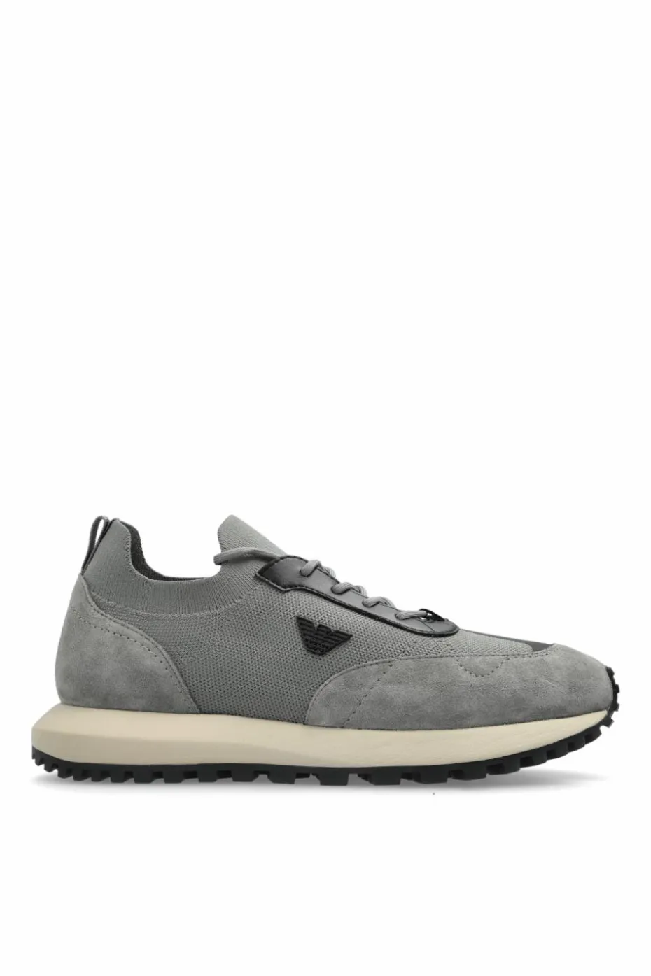 Emporio Armani SZARY Buty sportowe z logo