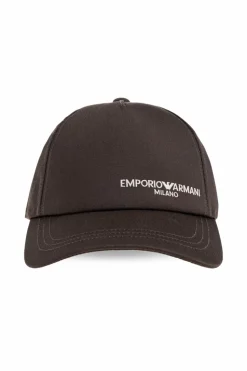 Emporio Armani SZARY Czapka z daszkiem