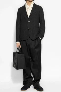Emporio Armani SZARY Marynarka z otwartymi klapami
