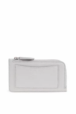 Emporio Armani SZARY Skórzane etui na karty