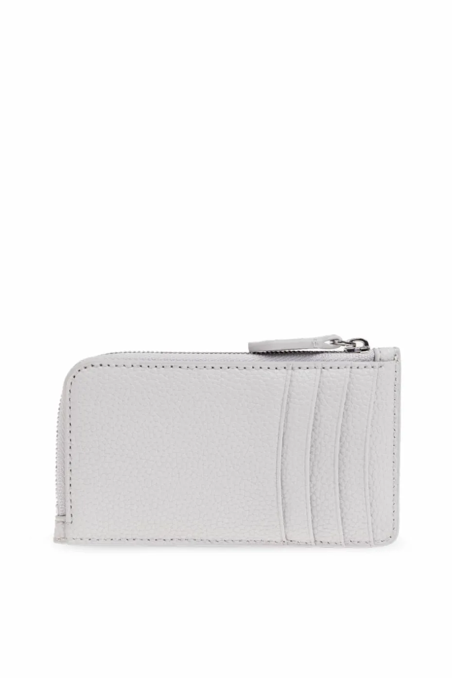 Emporio Armani SZARY Skórzane etui na karty