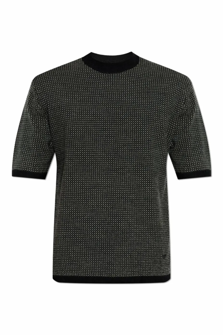 Emporio Armani SZARY Wełniany sweter