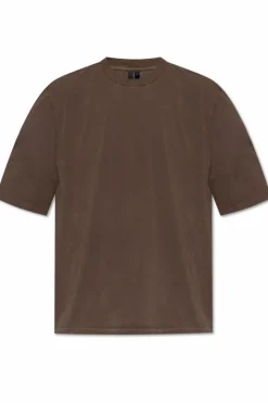 ENTIRE STUDIOS BRĄZOWY Bawełniany t-shirt