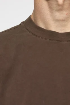 ENTIRE STUDIOS BRĄZOWY Bawełniany t-shirt