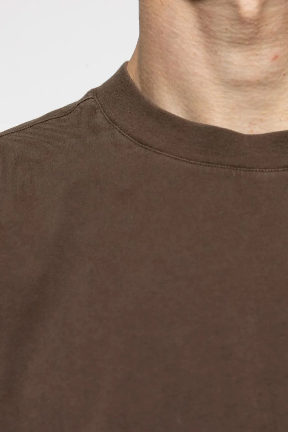 ENTIRE STUDIOS BRĄZOWY Bawełniany t-shirt
