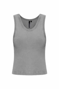 ENTIRE STUDIOS SZARY Top `Cropped`