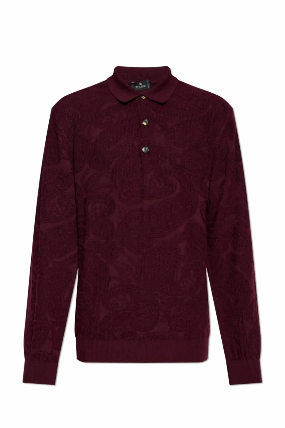 Etro BORDO Polo z długimi rękawami