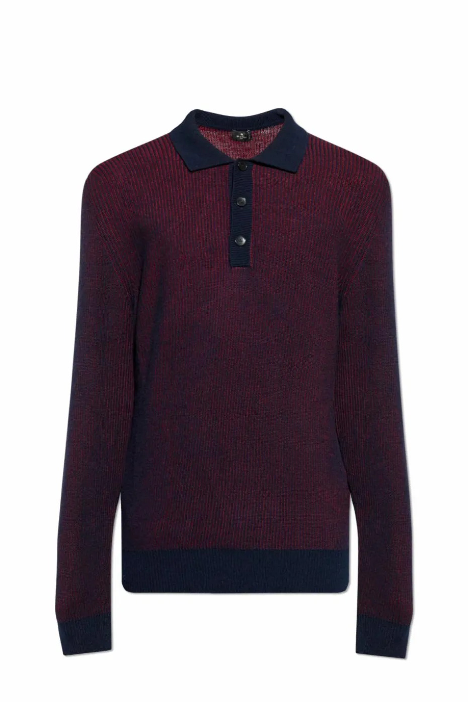 Etro BORDO Polo z długimi rękawami
