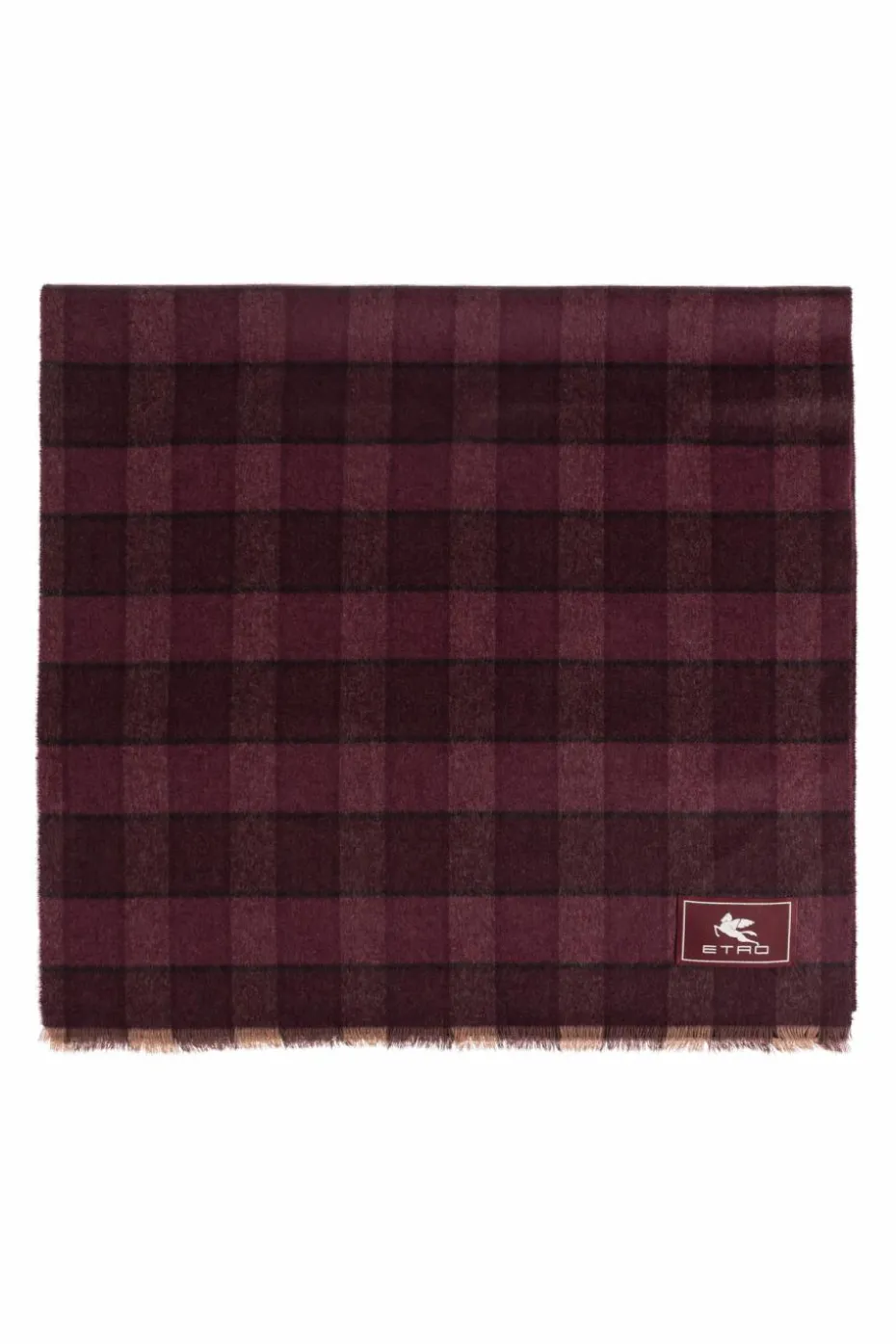 Etro BORDO Szal w kratę